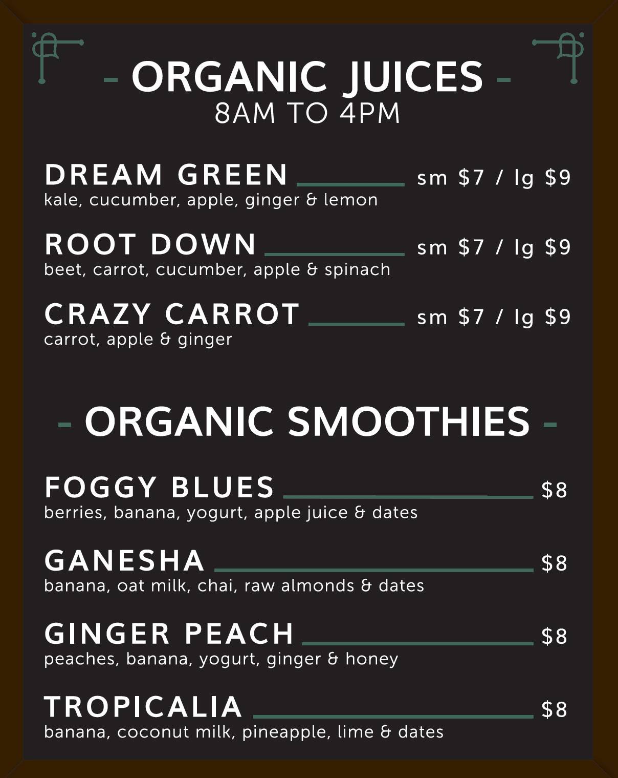 Organic Juices | Driver's Market